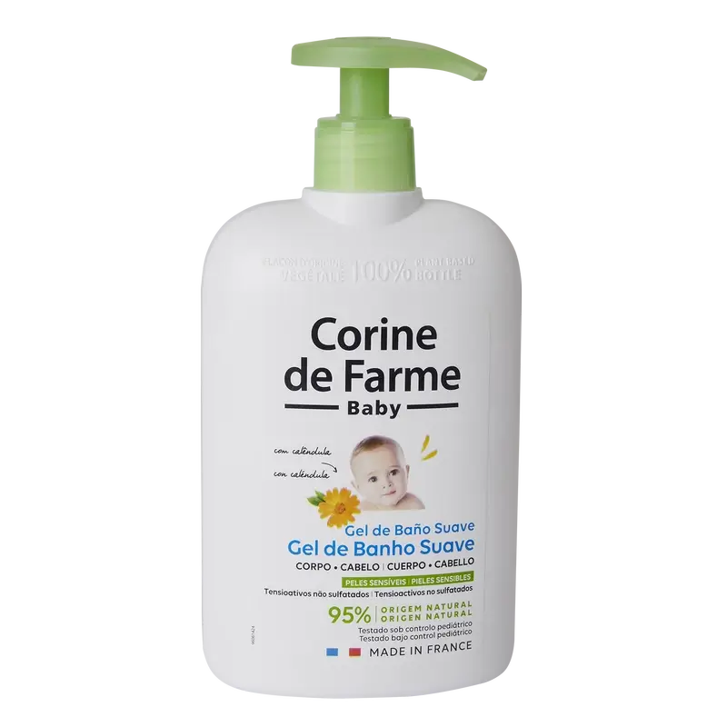 Corine De Farme Gel de bain ultra hydratant au Calendula, 500 ml