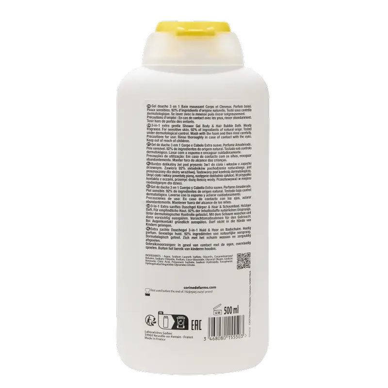 Corine De Farme Gel douche 3 en 1 Pokémon, 500 ml