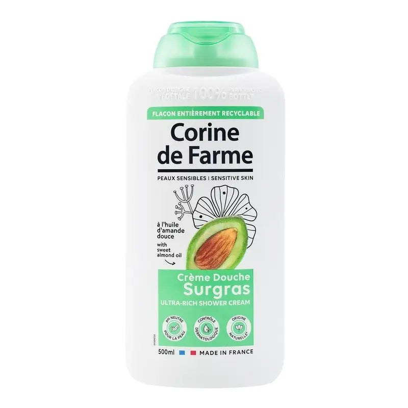 Corine De Farme Gel douche à l'extrait de noix de coco, 500 ml