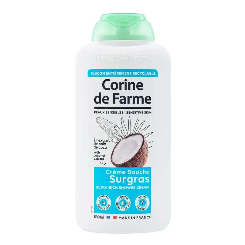 Corine De Farme Gel douche à l'extrait de vanille, 500 ml