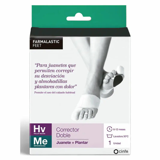 Farmalastic Corrector Double Bunions And Plantar Corrector Right Foot. T-G