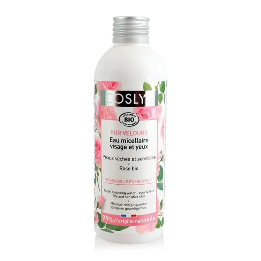 Coslys Cleansing Eau micellaire démaquillante pour peaux sèches et sensibles avec des roses, 200 ml