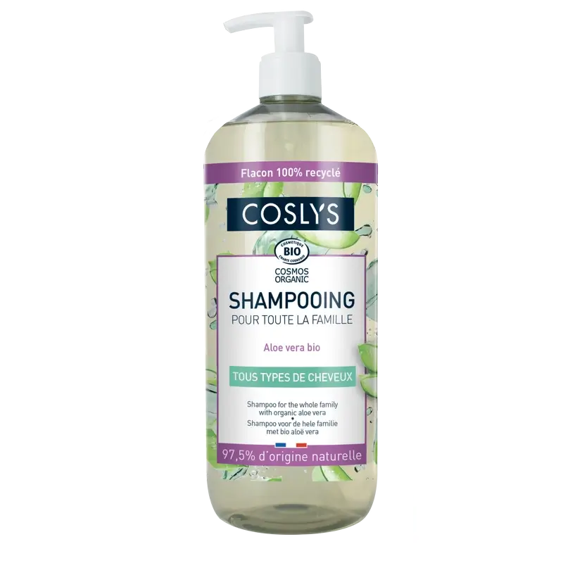 Shampooing Coslys pour toute la famille à l'aloe vera, 1000 ml