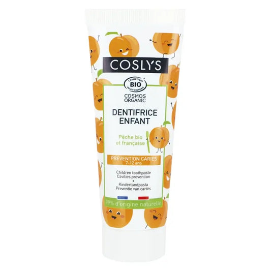 Coslys Peach Toothpaste for Children 7-12 Years, 100 g