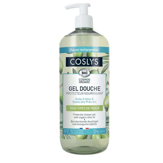 Gel douche protecteur Coslys à l'huile d'olive, 1000 ml