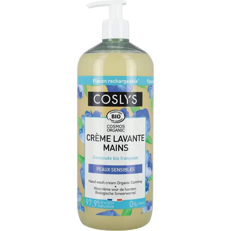 Coslys Savon à main crème à la consoude, 1000 ml