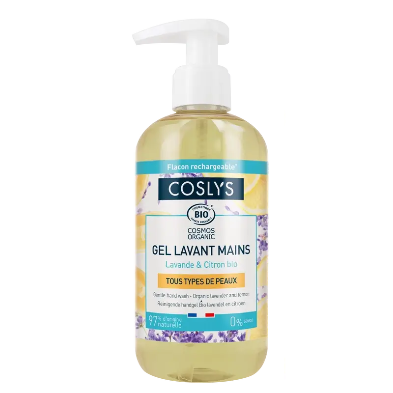 Savon liquide pour les mains au citron Coslys Organic, 1000 ml
