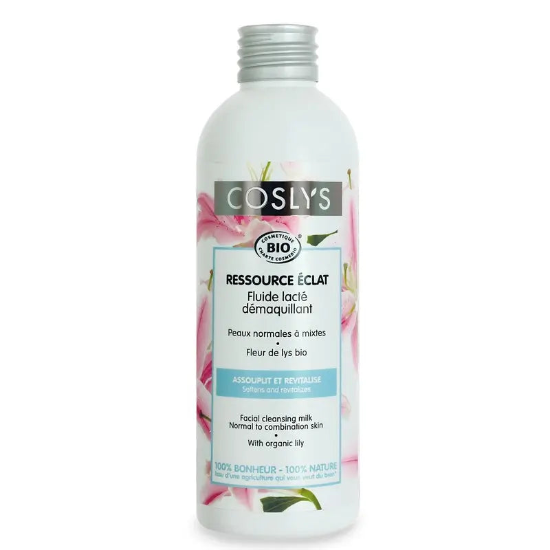 Lait démaquillant Coslys Peau normale et mixte, 200 ml