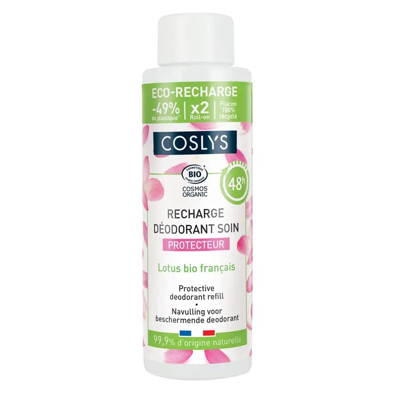 Recharge déodorant protecteur Coslys (fleur de lotus), 100 ml