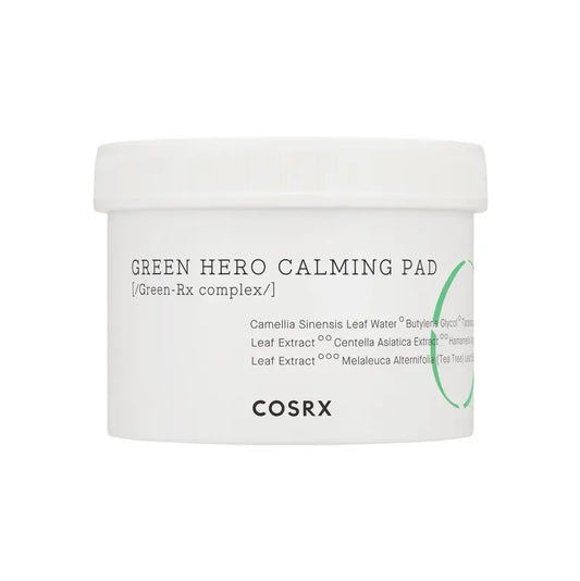 Disques apaisants Cosrx One Step Green Hero, 70 pièces