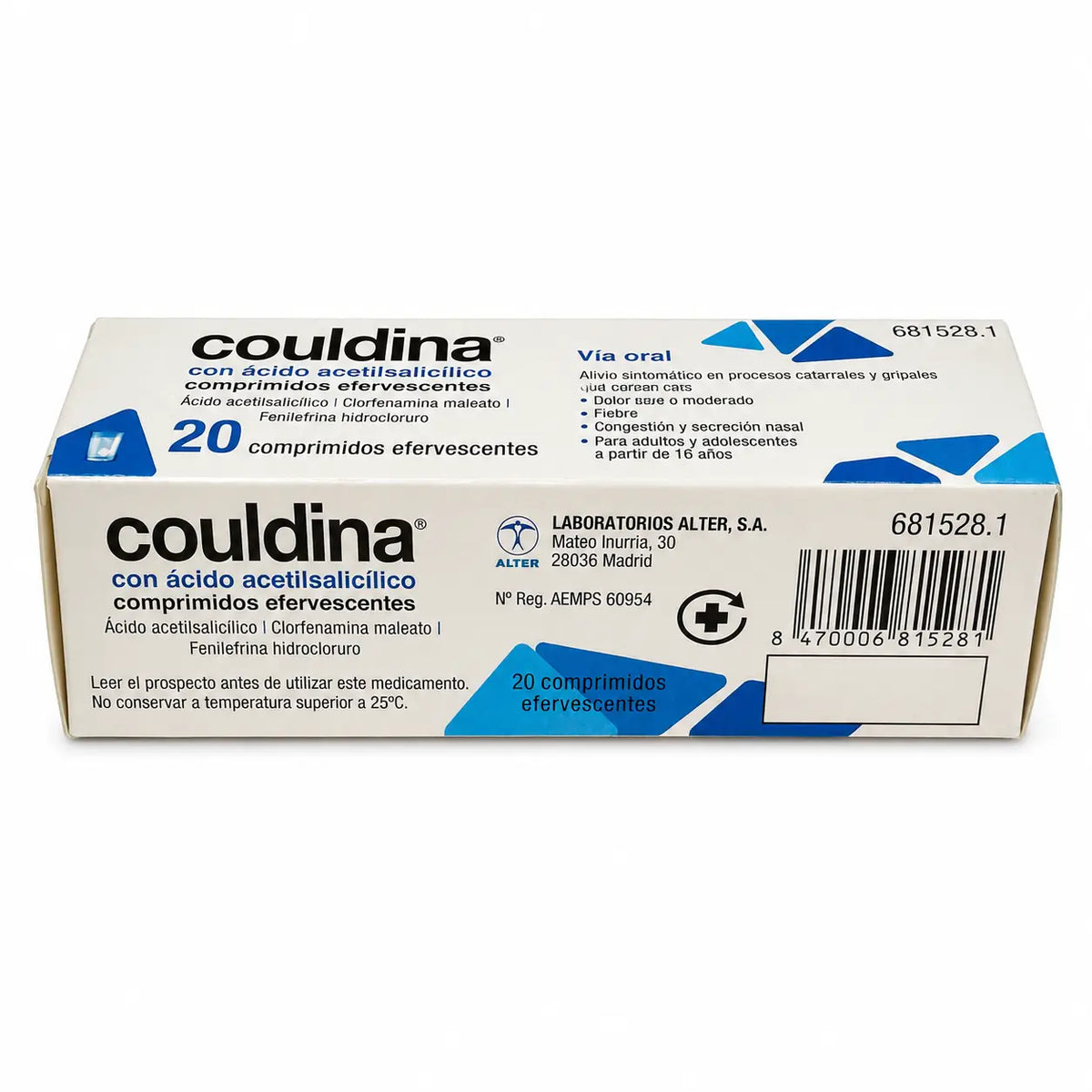 Couldina 20 comprimés effervescents
