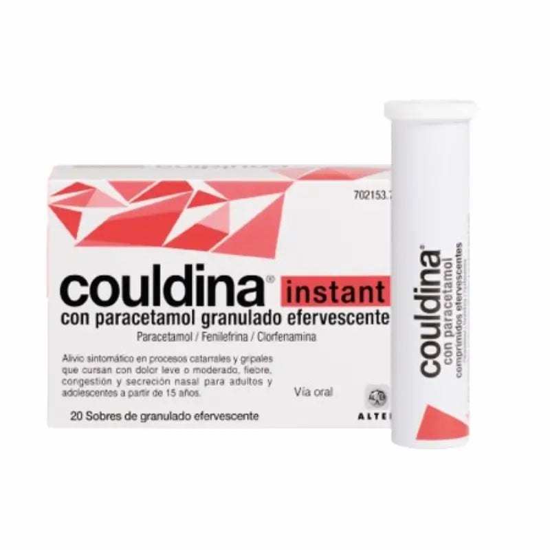 Couldina Instant avec Paracetamol 20 Sachets Effervescents