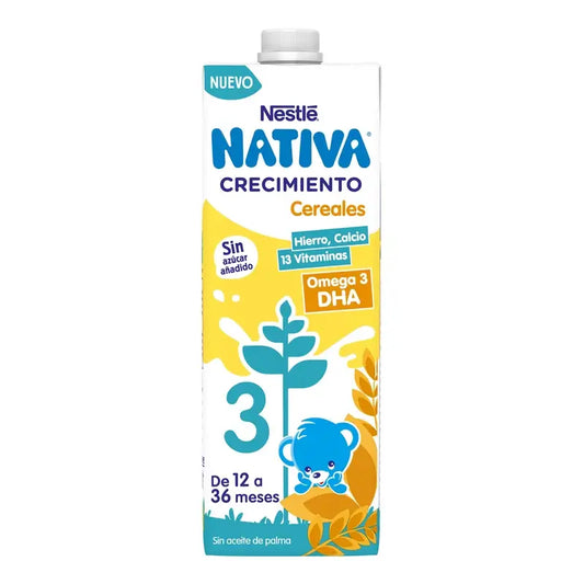 Nestlé Nativa Croissance 3 Céréales, 1L