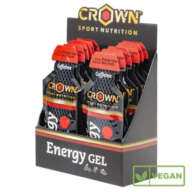 Crown Sport Nutrition Energy Gel Cola + Caffeine , 12 x 40 grams