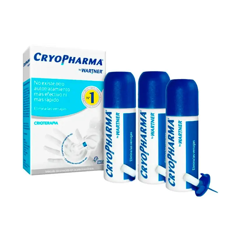 Kit de traitement des verrues Cryopharma, 3 x 50 ml