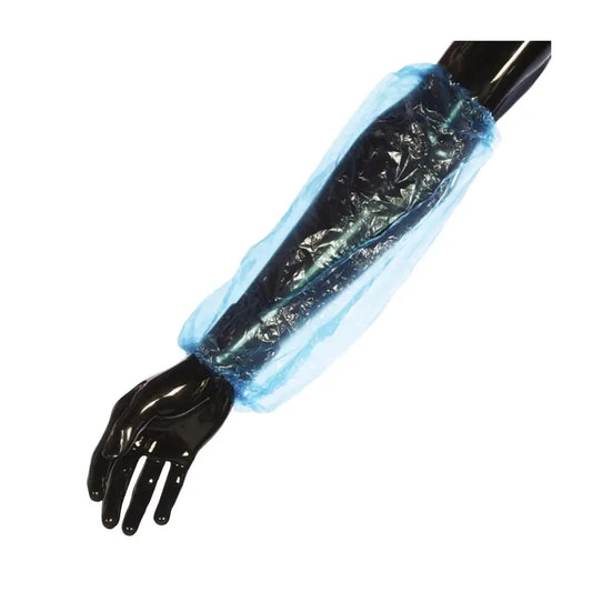 Cuatrogasa Sleeve Covers Polyethylene Blue, 100 unités