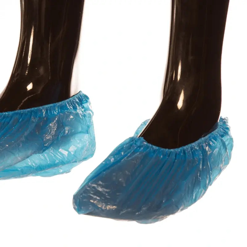 Cuatrogasa Couvre-chaussures en polyéthylène bleu, 100 pcs.
