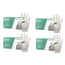 Cuatrogasa Gants sans poudre en latex blanc Taille S, 4X100 unités