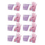 Cuatrogasa Dermolite Gants nitrile sans poudre Rose Taille M, 8X100 unités