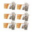 Cuatrogasa Gants sans poudre en vinyle transparent Taille M, 6X100 unités
