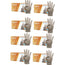 Cuatrogasa Clear Vinyl Powder Free Gloves Size M, 8X100 Units