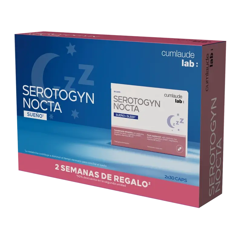 Cumlaude Lab Duplo Serotogyn Nocta 2A Ud 50%, 30 gélules + 30 gélules