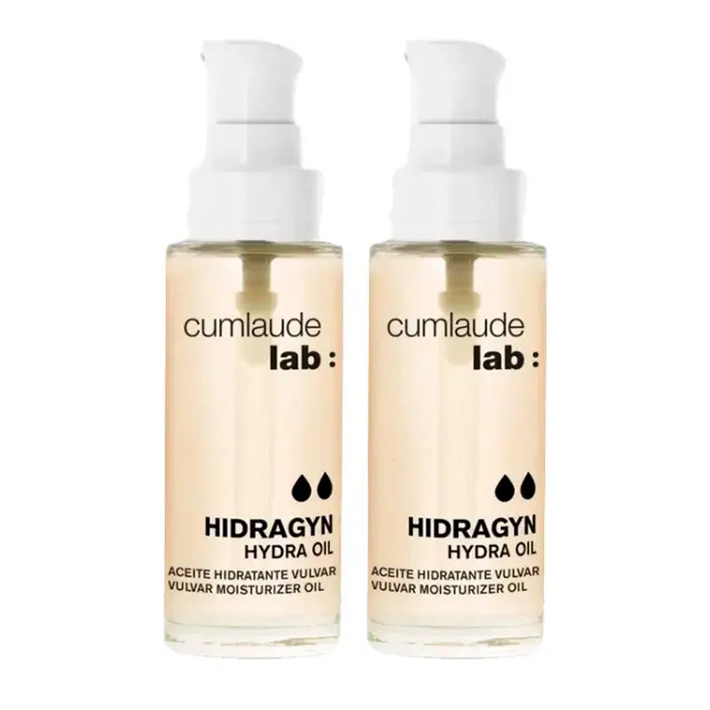 Cumlaude Lab Hydra Oil Huile hydratante pour la vulve, paquet de 2 x 30 ml