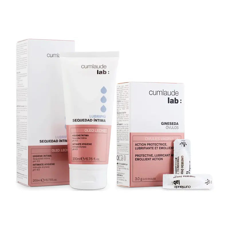 Cumlaude Lab Pack Lubripiù Crème Intime 200 Ml + Gineseda Ovules 10 Unités