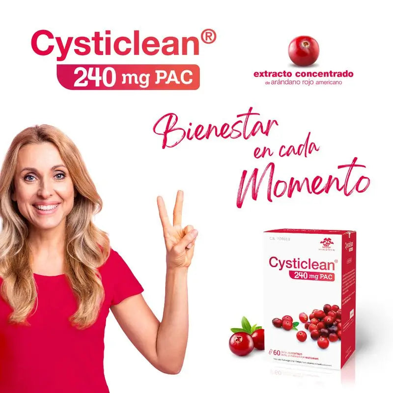 Cysticlean 240 Mg Pac, 60 gélules