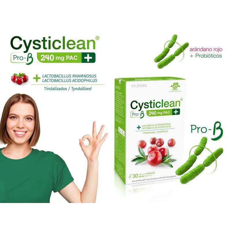 Cysticlean Prob 240 Mg Pac, 30 gélules