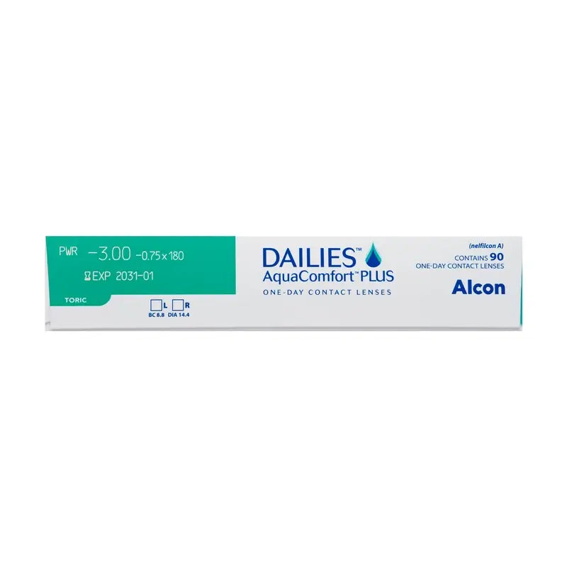 Lentilles quotidiennes toriques Dailies AquaComfort Plus, 90 unités