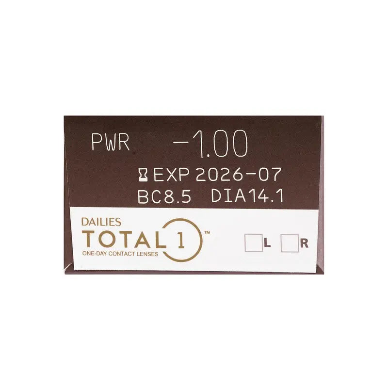 Lentilles sphériques journalières Dailies Total1, 30 unités