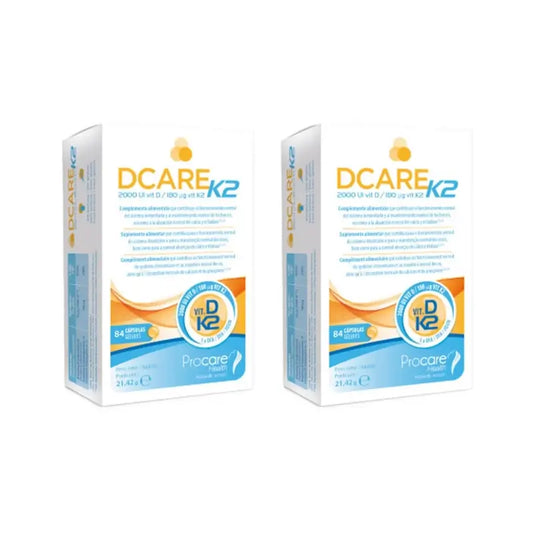 Dcare K2 2000 Iu Vitamine D3, 2X84 Softgels