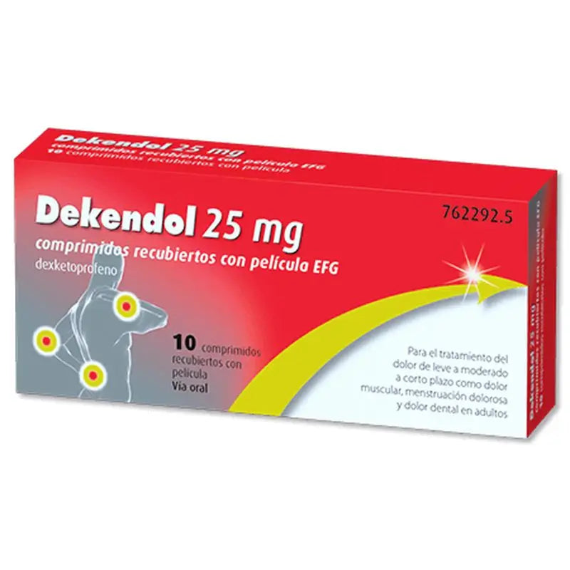 Dekendol Efg 25 Mg , 10 film-coated tablets