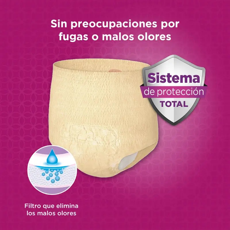 Depend Couche Adulte Normal L pour Femmes, 9 pcs.