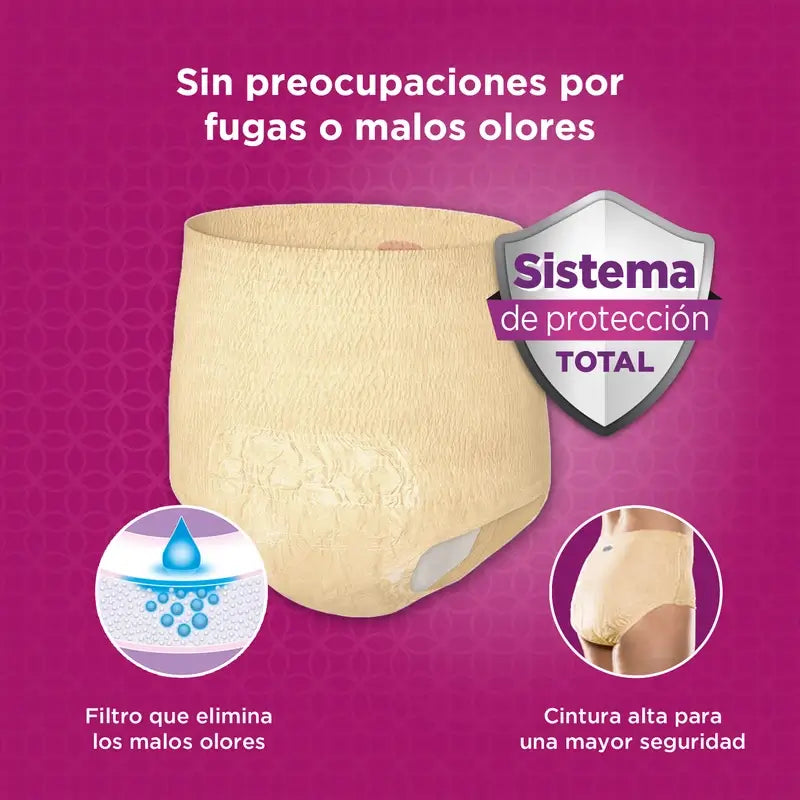 Depend Couche Adulte Super L pour Femmes, 9 pcs.
