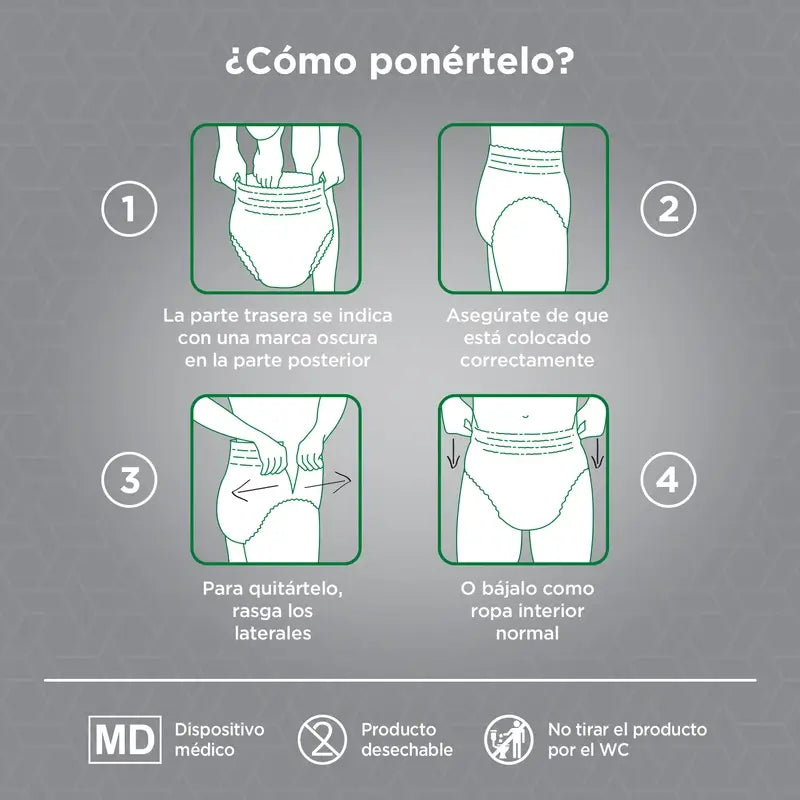 Depend Super Xl Couche Adulte pour Femmes, 9 pcs.