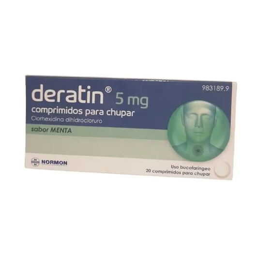 Deratin 5 mg 20 comprimés pour la succion