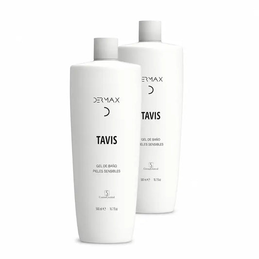 Dermax Tavis Gel douche pour peaux sensibles, lot de 2 x 500 ml
