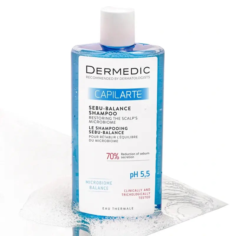 Dermedic Capilarte Sebu-Balance Scalp Microbiome Restorative Shampooing, 300 ml