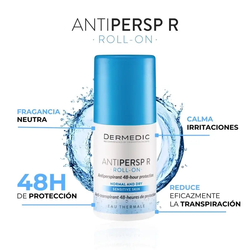 Dermedic Duo Antipersp R Antiperspirant Roll-On 48 heures, 2 x 60 ml