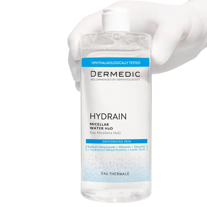 Dermedic Hydrain3 Hyaluronic H2O Eau micellaire, 500 ml
