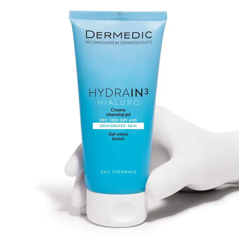 Dermedic Hydrain3 Hyaluronic Creamy Gel Cleanser, 200 ml