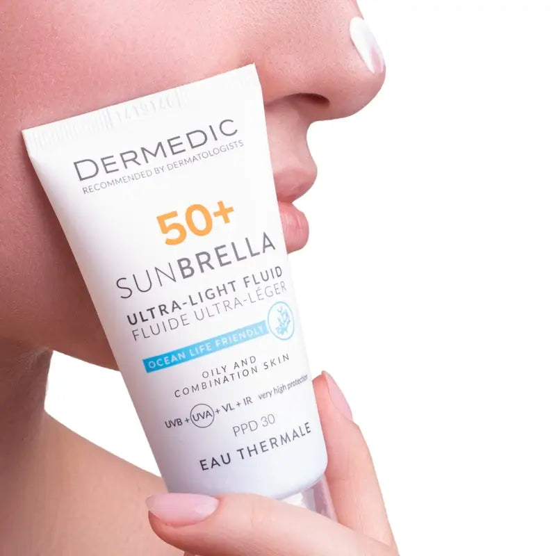 Dermedic Sunbrella Fluide Ultraléger Spf 50+ Peau grasse et mixte, 40 ml