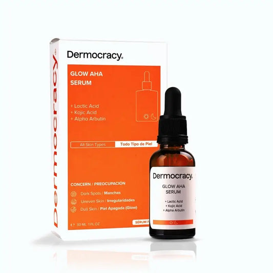 Dermocracy Glow Aha Serum [Acide Lactique + Acide Kojique + Alpha Arbutine] , 30 Ml