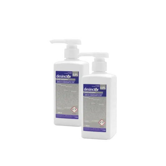 Savon Desinclor 0,8 % (transparent), lot de 2 x 500 ml