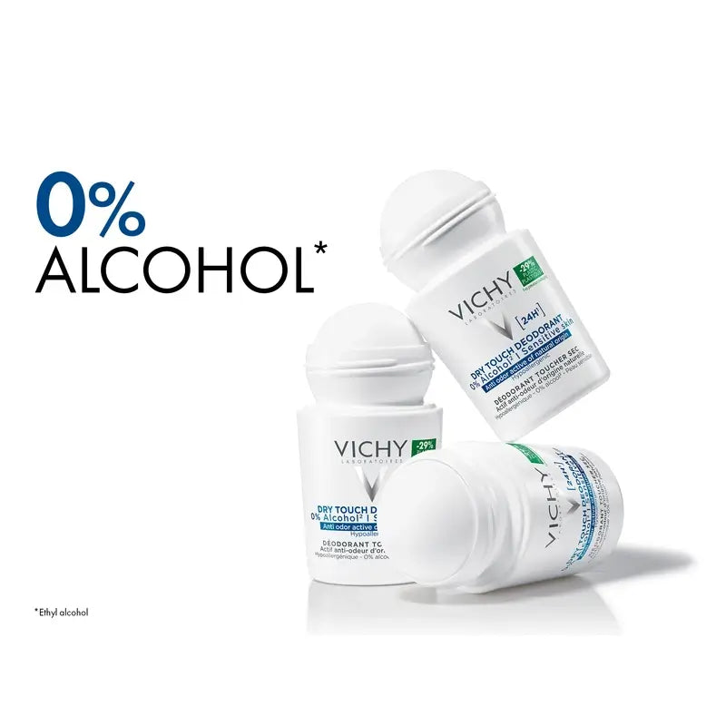Vichy Déodorant 24H Dry Touch Roll-On 0% Alcool 50 ml