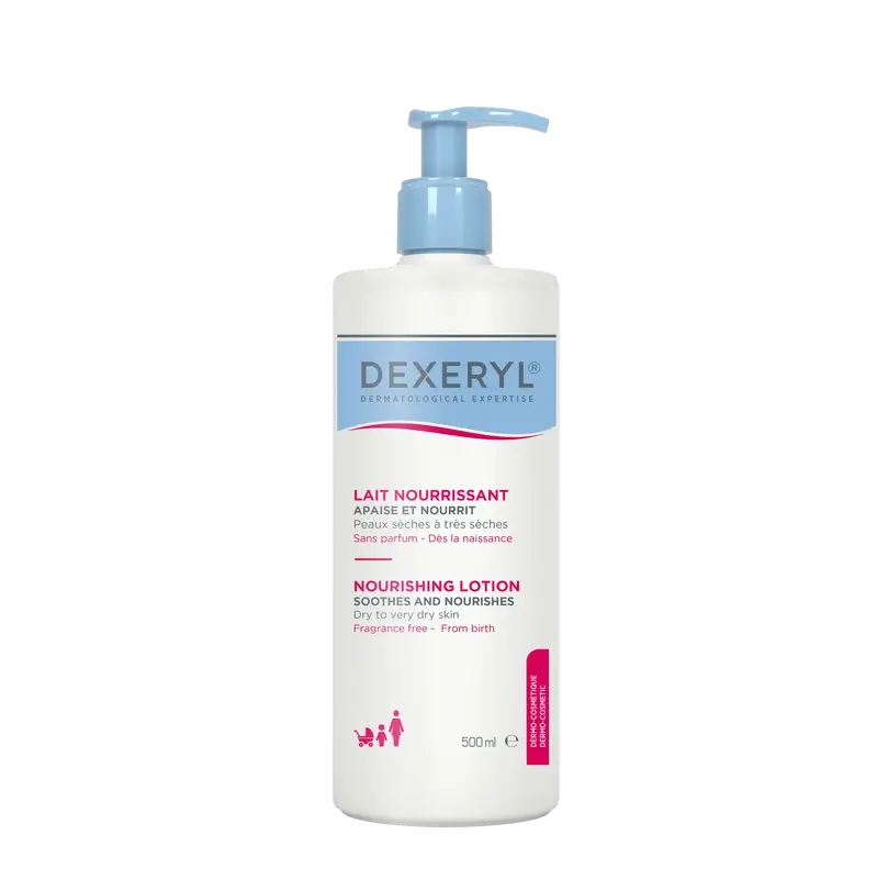 Dexeryl Routine Lotion nourrissante pour peaux sèches, 500 ml