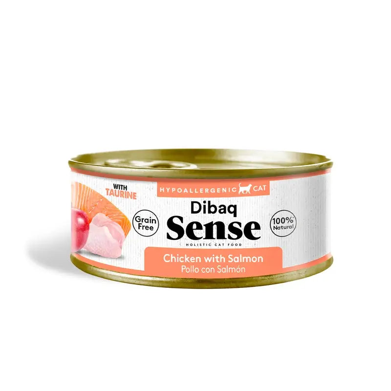 Dibaq Sense Wet Cat Food: Chicken with Salmon, 12 x 70 g