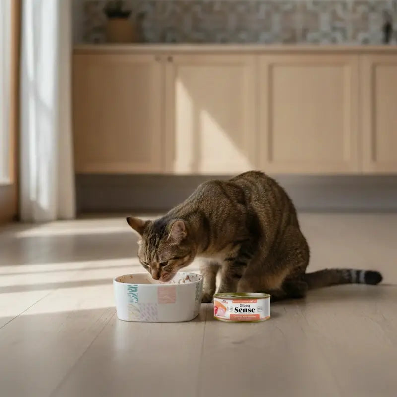 Dibaq Sense Wet Cat Food: Chicken with Salmon, 12 x 70 g